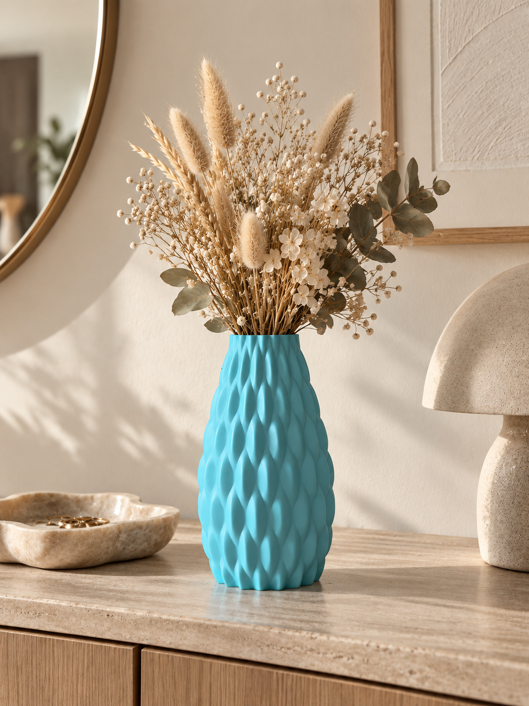 Ecala Vase Bleu Glacier