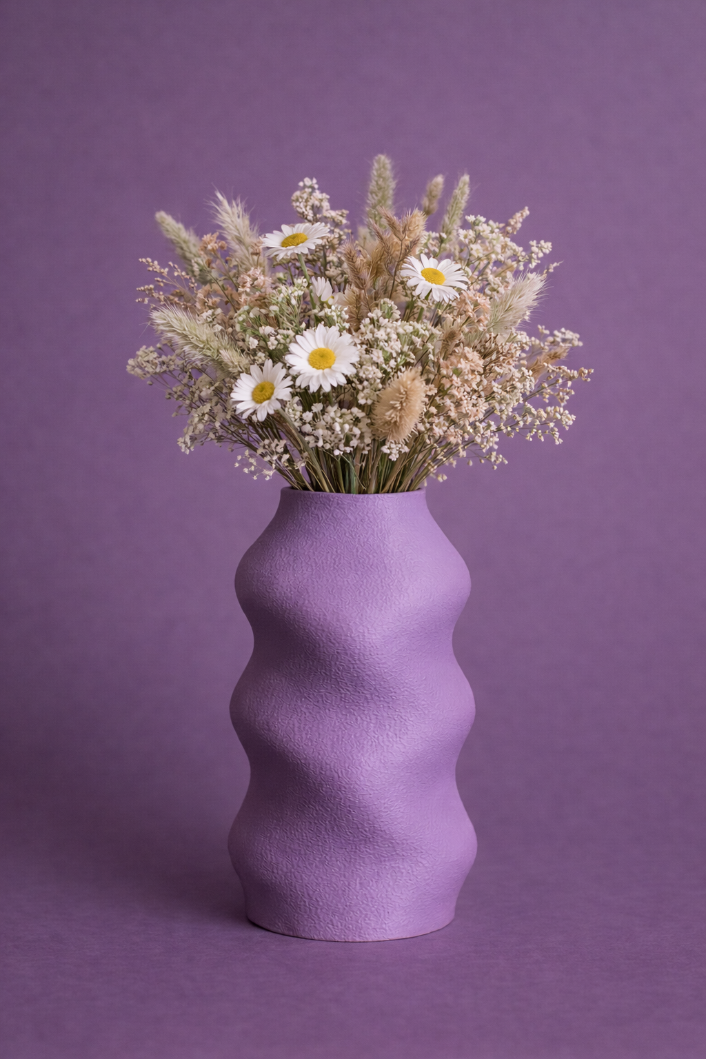 Ondula Vase Mauve