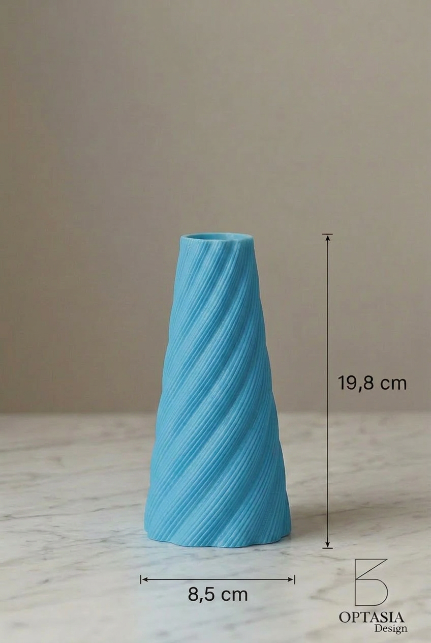 Cordée Vase Bleu Glacier