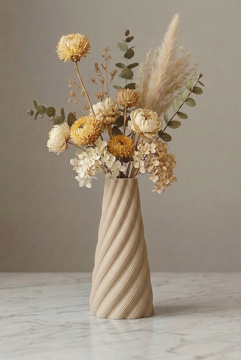 Cordée Vase Beige
