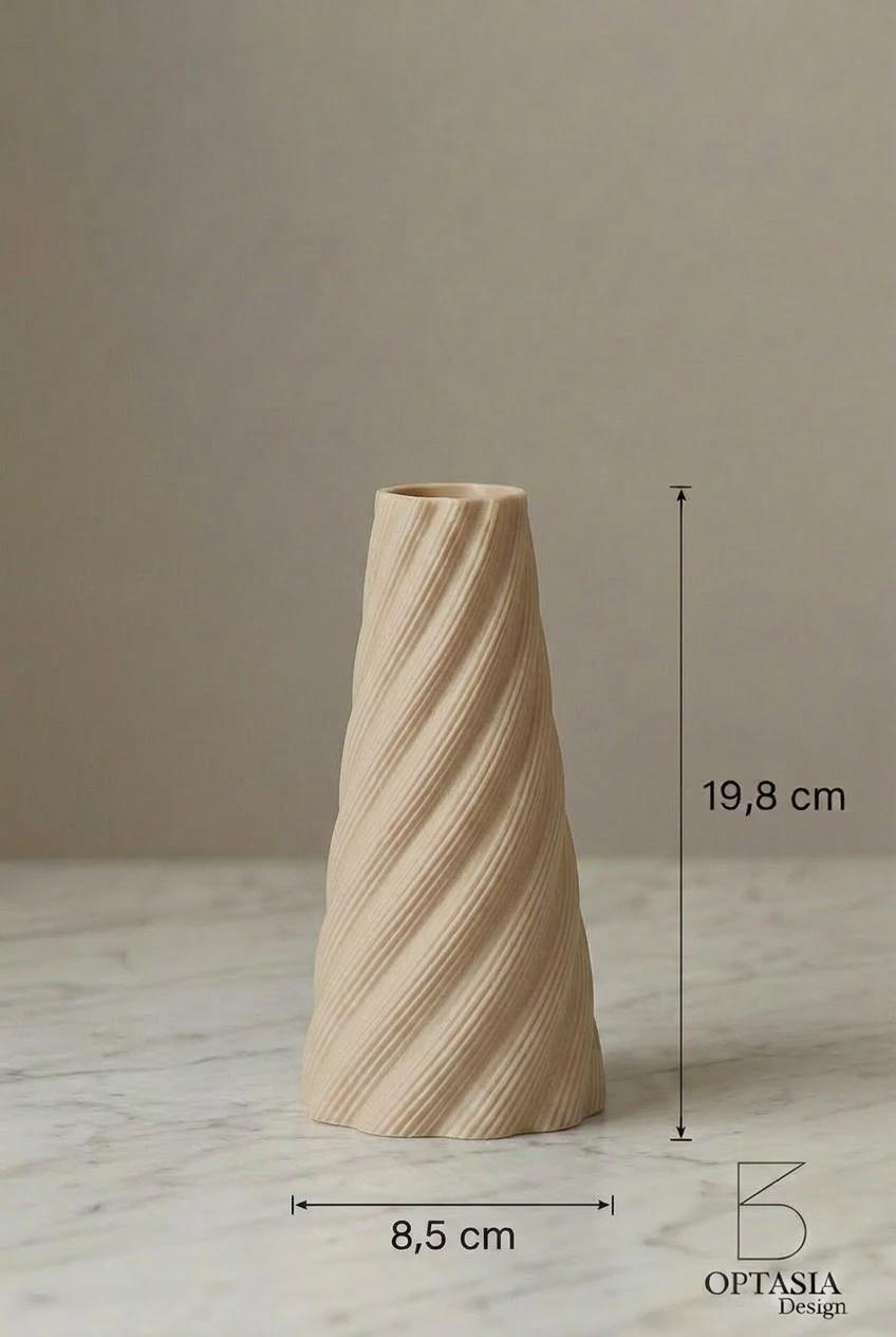 Cordée Vase Beige