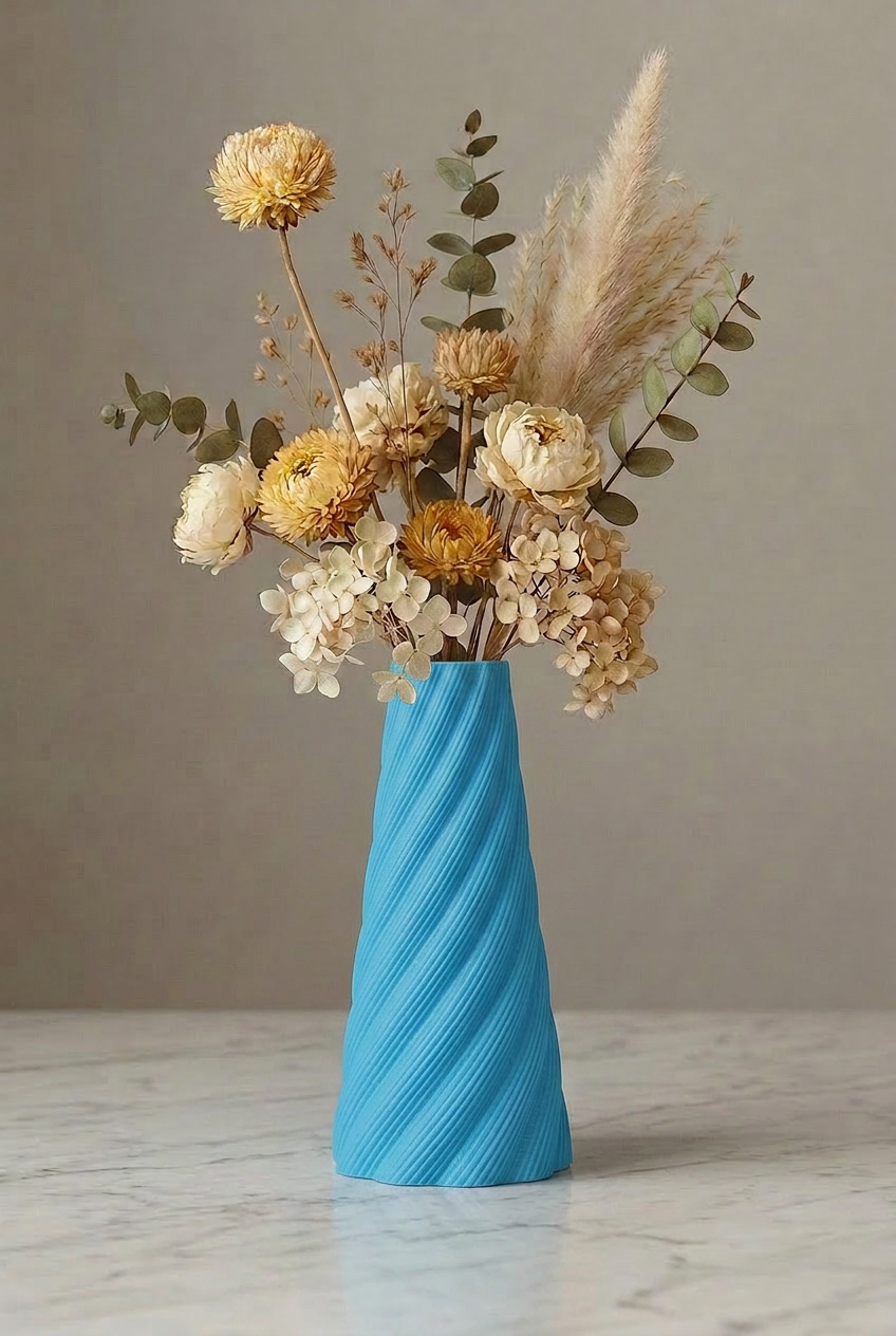 Cordée Vase Bleu Glacier