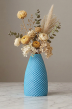 Textura Vase Bleu Glacier