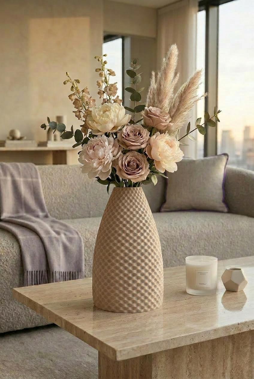 Textura Vase Beige