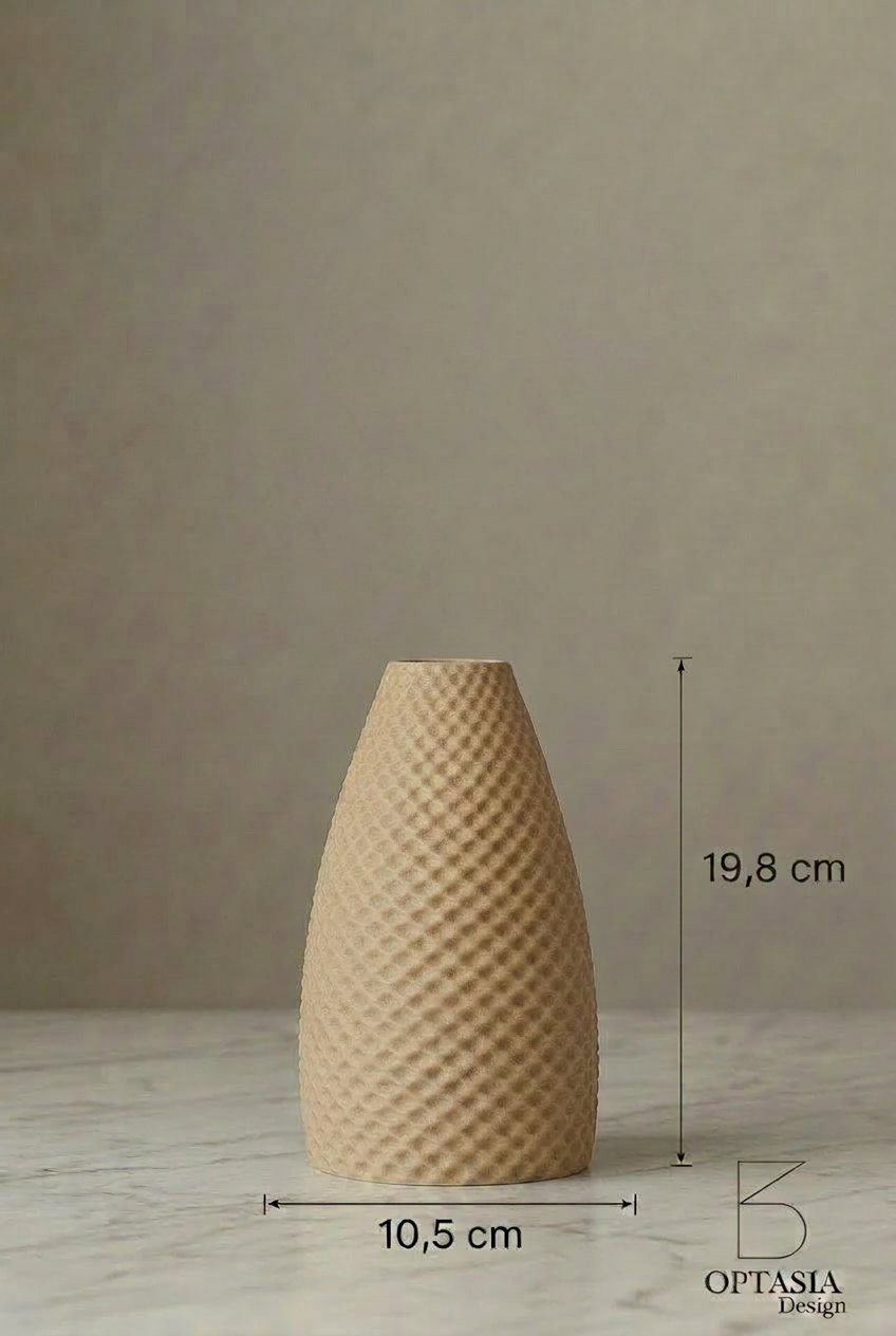 Textura Vase Beige