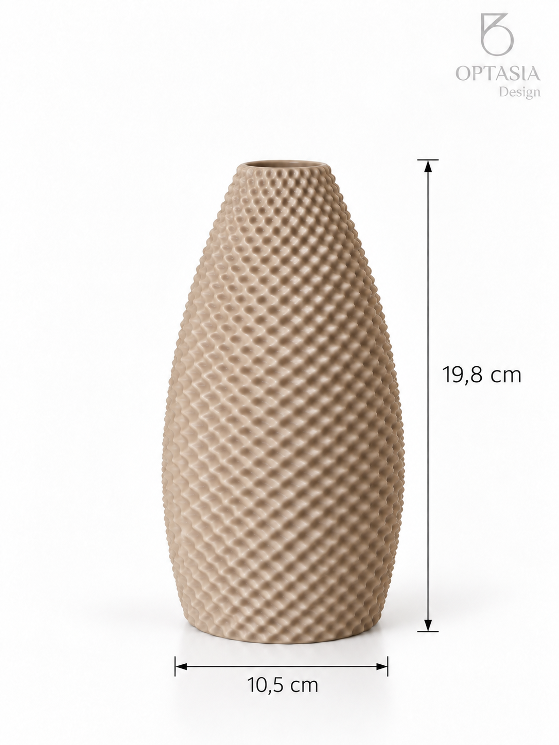 Textura Vase Beige
